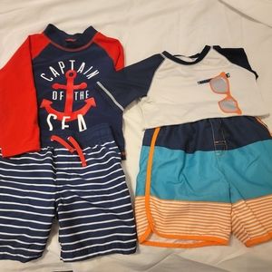 2 boys swim sets